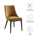 Vintage Modern Performance Velvet Dining Chairs Set of 2