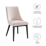 Vintage Modern Performance Velvet Dining Chairs Set of 2