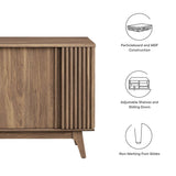 Sideboard Storage Cabinet Sliding Door MDF 60 Inch
