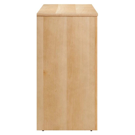 Modern 3-Door Arched Mango Wood Veneer Sideboard – 53 Inch