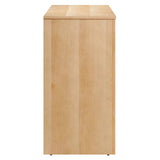 Modern 3-Door Arched Mango Wood Veneer Sideboard – 53 Inch