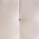 Tufted Cube Velvet Ottoman – 15 Inch Upholstered
