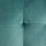 Tufted Cube Velvet Ottoman – 15 Inch Upholstered