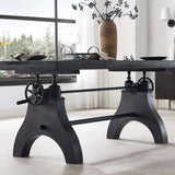96 Inch Adjustable Height Solid Wood Dining and Conference Table