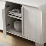 Modern Curved 4-Door Sideboard Cabinet – 63 Inch