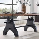 96 Inch Adjustable Height Solid Wood Dining and Conference Table
