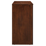 Modern 3-Door Arched Mango Wood Veneer Sideboard – 53 Inch