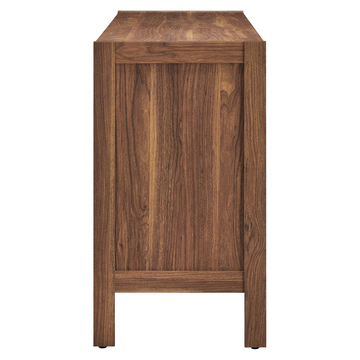 Modern Wood Grain Sideboard Storage Cabinet – Walnut 65 Inch