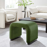 Waterfall Performance Velvet Stool – Velvet Upholstered 24 Inch