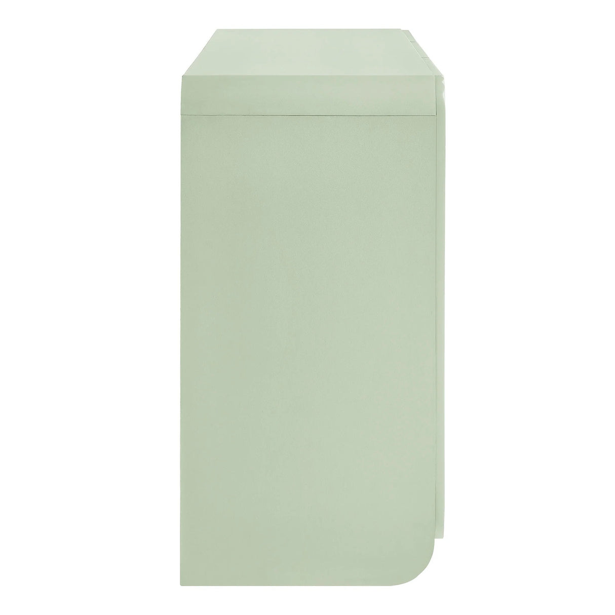 Fluted Scalloped Sideboard Storage Cabinet – Wood Finish 56 Inch