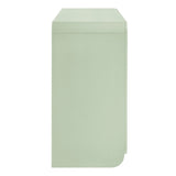 Fluted Scalloped Sideboard Storage Cabinet – Wood Finish 56 Inch