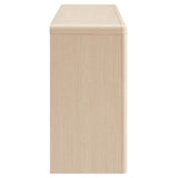 Modern Farmhouse 4-Door Glass Sideboard Storage Cabinet – Wood Grain 63 Inch