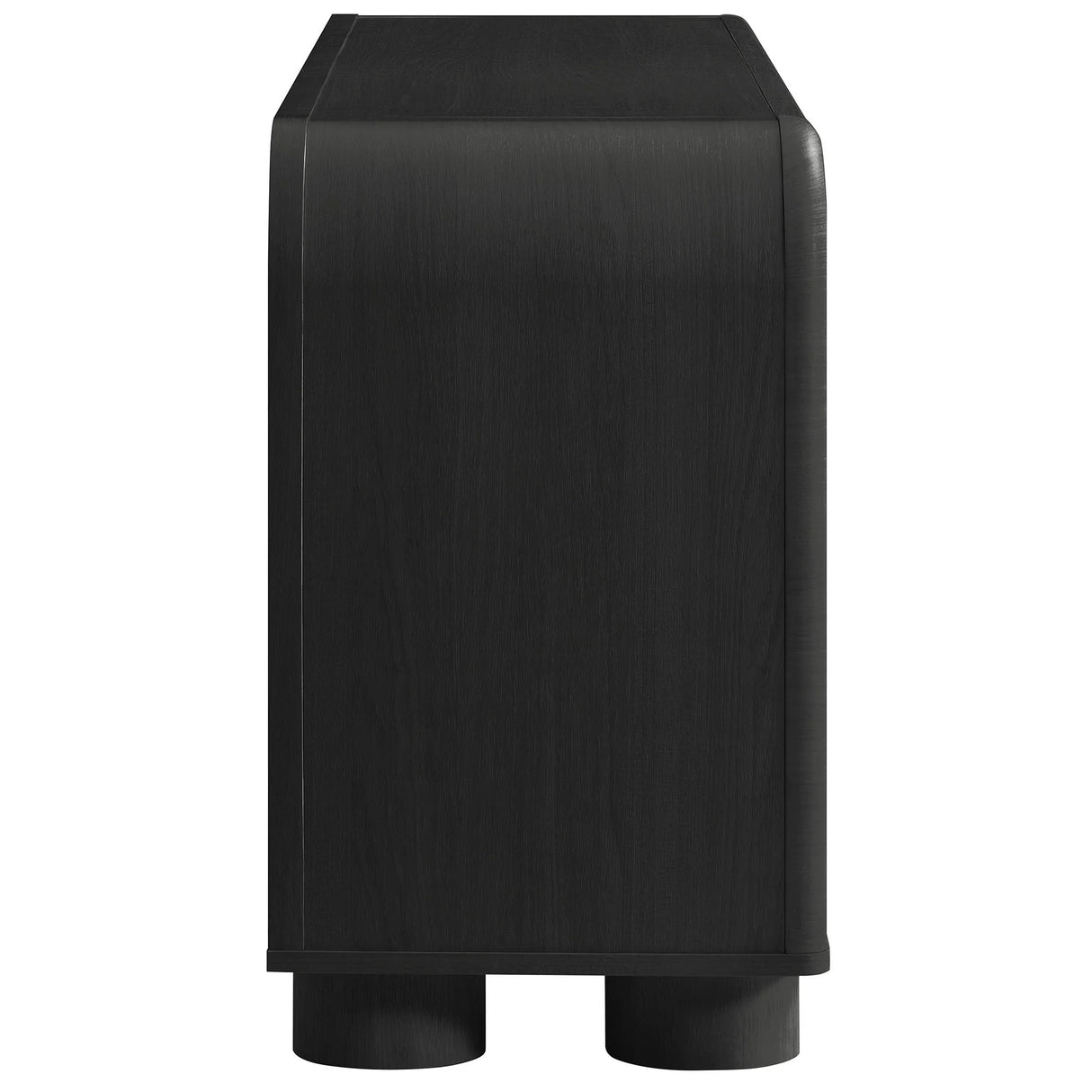 Modern Curved 4-Door Sideboard Cabinet – 63 Inch