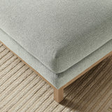 Rectangular Chenille Fabric Ottoman – Upholstered 36 Inch