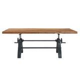 96 Inch Adjustable Height Solid Wood Dining and Conference Table