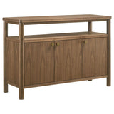 Crestmore Walnut Dining Sideboard Cabinet with Storage