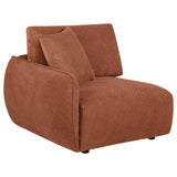 Elysia Chenille LAF Modular Chair Coral Track Arm