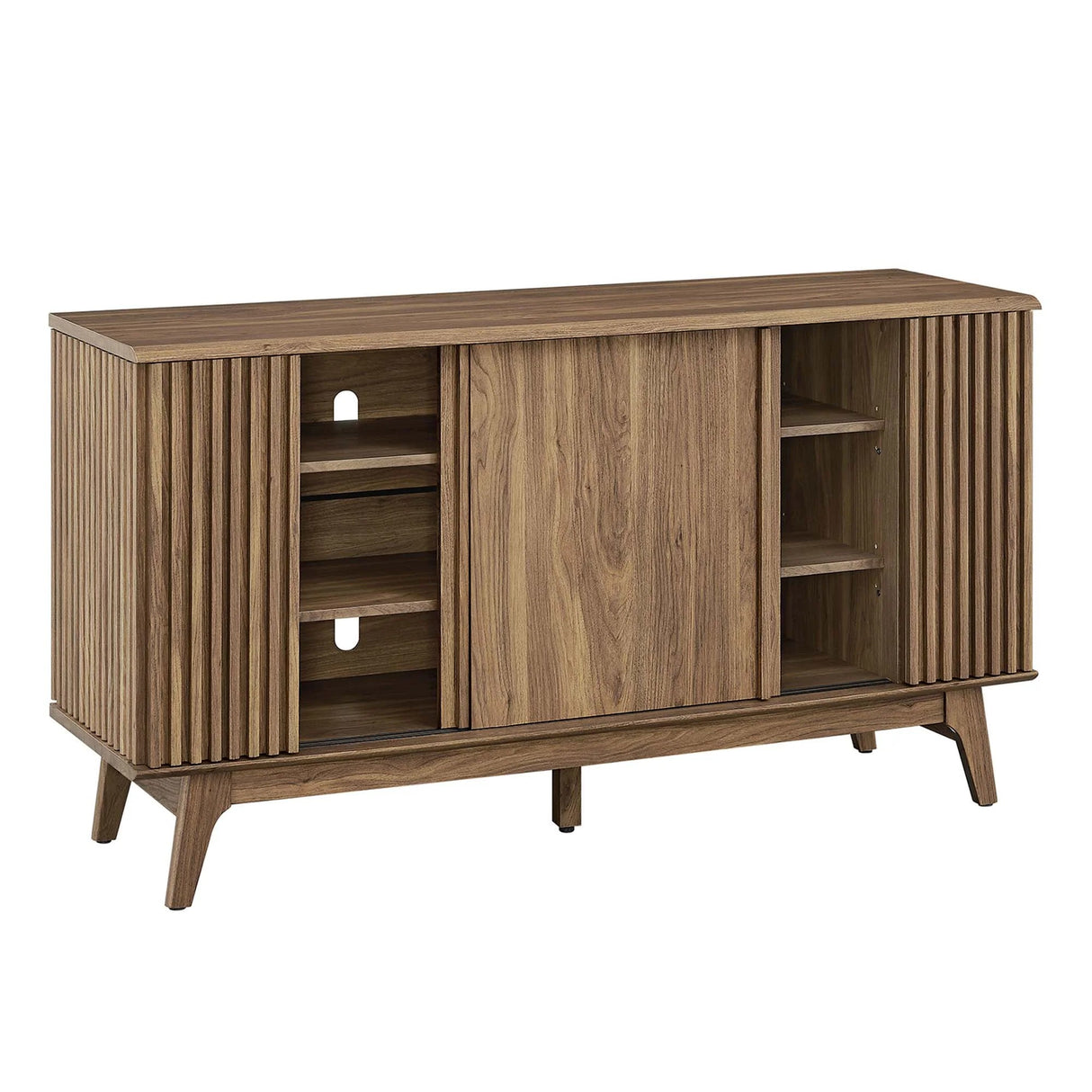 Sideboard Storage Cabinet Sliding Door MDF 60 Inch