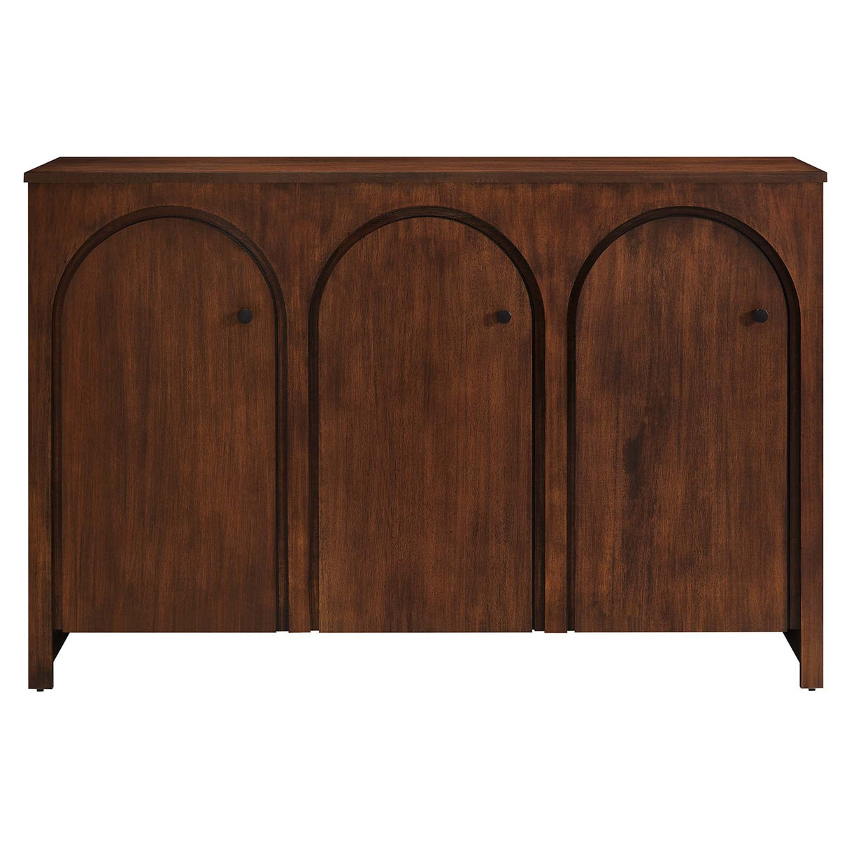 Modern 3-Door Arched Mango Wood Veneer Sideboard – 53 Inch