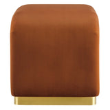 Waterfall Performance Velvet Stool – Velvet Upholstered 24 Inch