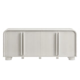 Modern Curved 4-Door Sideboard Cabinet – 63 Inch