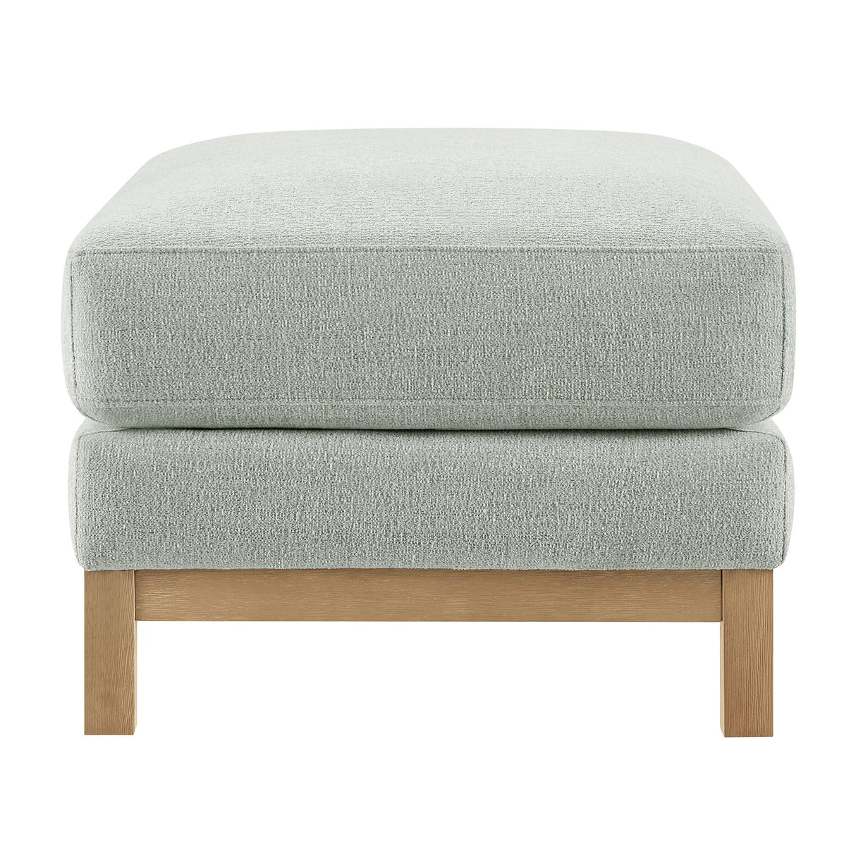 Rectangular Chenille Fabric Ottoman – Upholstered 36 Inch