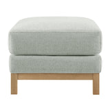 Rectangular Chenille Fabric Ottoman – Upholstered 36 Inch