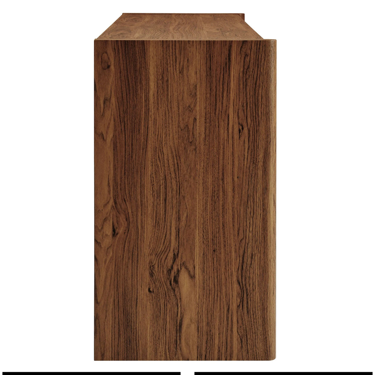 Slatted Wave 4-Door Sideboard – Walnut 66 Inch