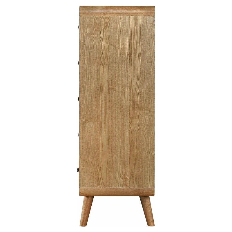Robyn Light Ash 5-Drawer Mid-Century Chest