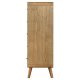 Robyn Light Ash 5-Drawer Mid-Century Chest