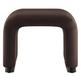 Waterfall Performance Velvet Stool – Velvet Upholstered 24 Inch
