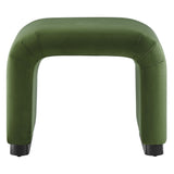 Waterfall Performance Velvet Stool – Velvet Upholstered 24 Inch