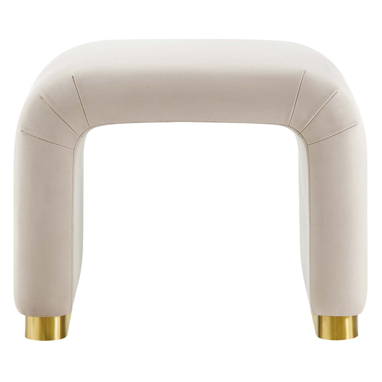 Waterfall Performance Velvet Stool – Velvet Upholstered 24 Inch