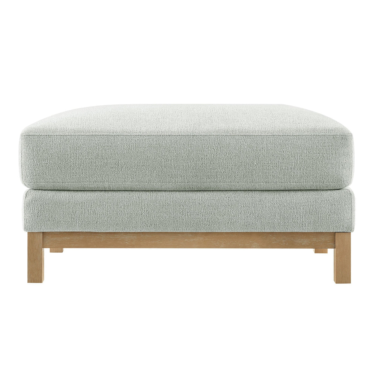 Rectangular Chenille Fabric Ottoman – Upholstered 36 Inch