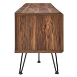 Industrial Modern TV Stand with Sliding Mesh Doors 59 Inch - TV Stands available at Alpine Outlets in Denver