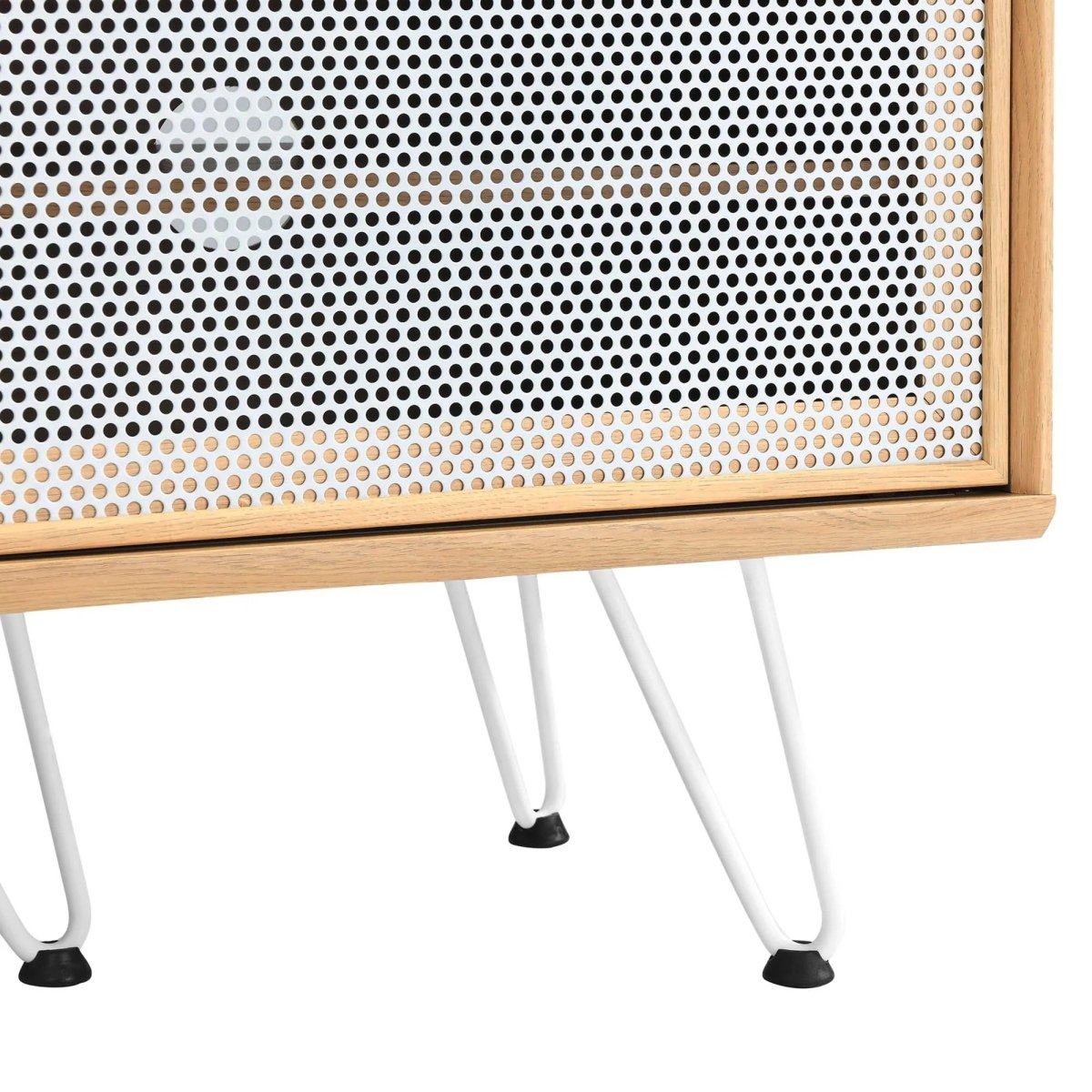 Industrial Modern TV Stand with Sliding Mesh Doors 59 Inch - TV Stands available at Alpine Outlets in Denver