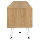 Industrial Modern TV Stand with Sliding Mesh Doors 59 Inch - TV Stands available at Alpine Outlets in Denver