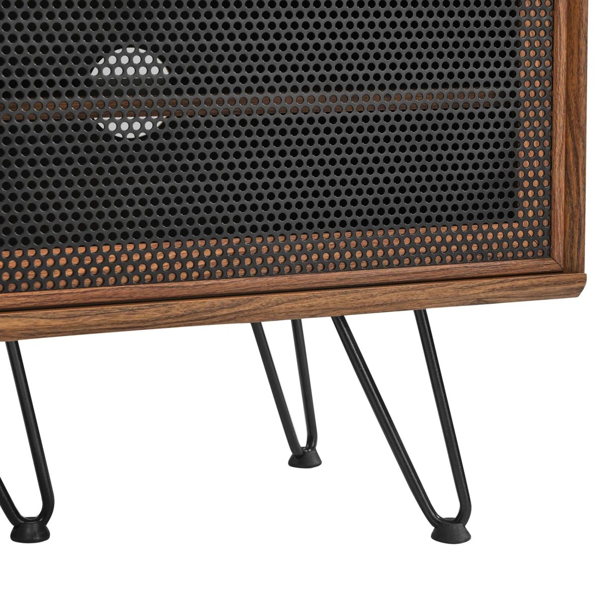 Industrial Modern TV Stand with Sliding Mesh Doors 59 Inch - TV Stands available at Alpine Outlets in Denver