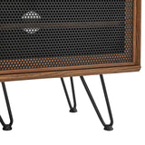 Industrial Modern TV Stand with Sliding Mesh Doors 59 Inch - TV Stands available at Alpine Outlets in Denver