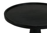 Ixia Round Solid Mango Wood Accent Side Table, Black Stain - End & Side Tables available at Alpine Outlets in Denver