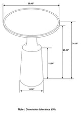 Ixia Round Solid Mango Wood Accent Side Table, Black Stain - End & Side Tables available at Alpine Outlets in Denver