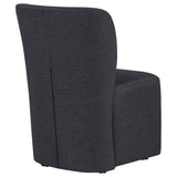 Jaelynn Charcoal Upholstered Parsons Dining Chair, Set of 2 - Dining Chairs & Benches available at Alpine Outlets in Denver