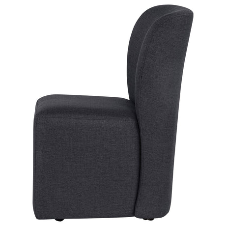 Jaelynn Charcoal Upholstered Parsons Dining Chair, Set of 2 - Dining Chairs & Benches available at Alpine Outlets in Denver