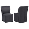 Jaelynn Charcoal Upholstered Parsons Dining Chair, Set of 2 - Dining Chairs & Benches available at Alpine Outlets in Denver