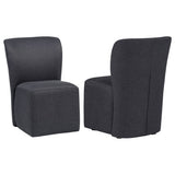 Jaelynn Charcoal Upholstered Parsons Dining Chair, Set of 2 - Dining Chairs & Benches available at Alpine Outlets in Denver