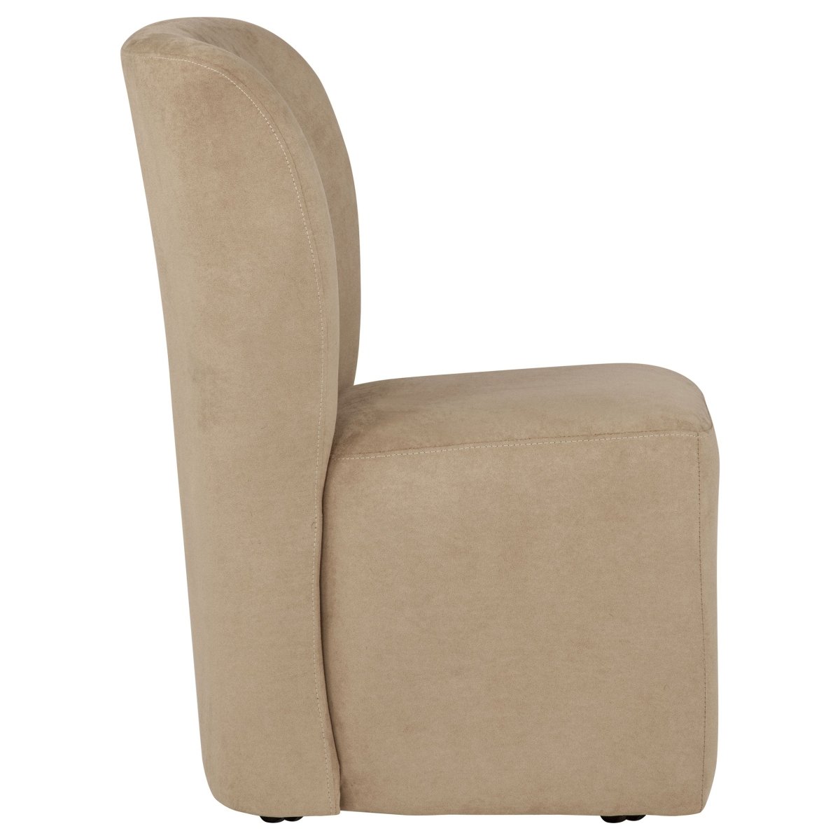 Jaelynn Tan Upholstered Parsons Dining Chair with Casters, Set of 2 - Dining Chairs & Benches available at Alpine Outlets in Denver