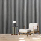 Gray Oak Real Wood Veneer Wood Slat Akupanel