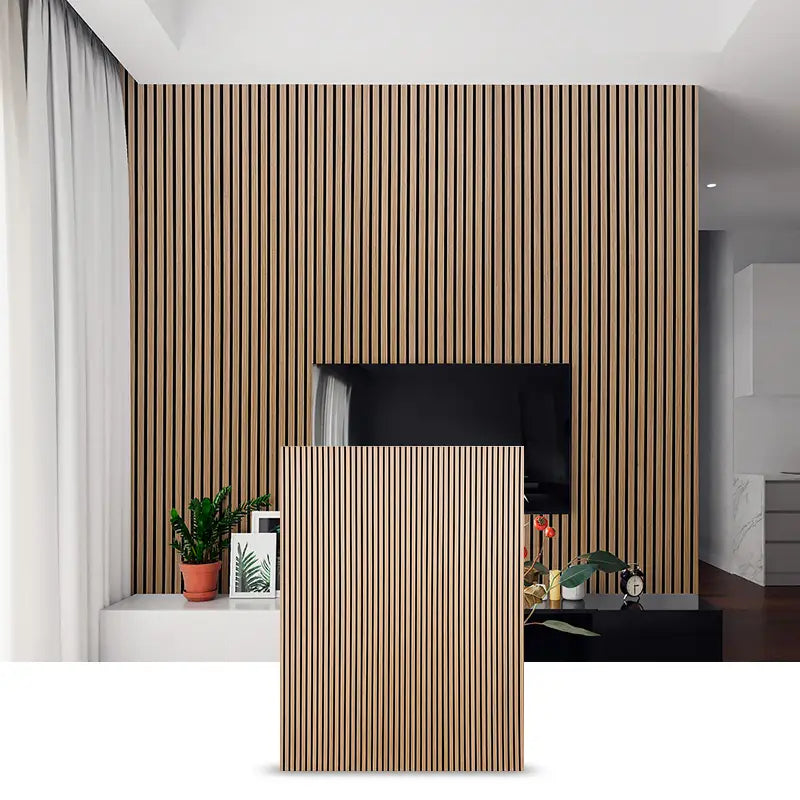 Walnut Real Wood Veneer Wood Slat Akupanel