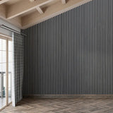 Gray Oak Real Wood Veneer Wood Slat Akupanel