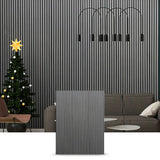 Gray Oak Real Wood Veneer Wood Slat Akupanel